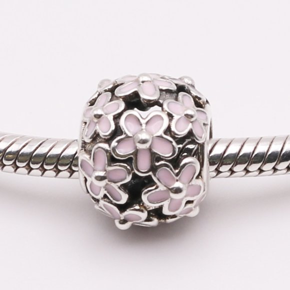 Pandora Jewelry - Authentic PANDORA Primrose Meadow Charm with Light Pink Enamel
